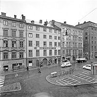 Kvarteret Wahrenberg på Brunkebergstorg. Brunkebergstorg 9-11,
Herkulesgatan.
