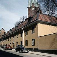 1700-talshuset vid Klara kyrkogård.