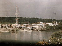 Stockholmsutställningen 1930, vy över utställningsområdet från Skansen.