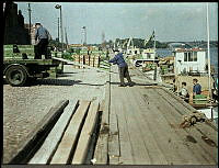 Söder Mälarstrand västerut mot Långholmen och Västerbron 1934. T.v. Münchenbryggeriet och bebyggelsen vid Pålsundsparken.