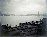 Söder Mälarstrand. Riddarholmen i fonden.