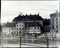 Bergenstrahlska huset, Munkbron 1 sett från Riddarholmen.