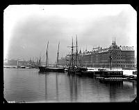 Nybroviken och Strandvägen från Djurgårdsbron.