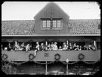 Vårfesten på Skansen år 1894. Krogen Gröna lund.