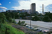 Södermalm. Södersjukhuset sett från Ringvägen.