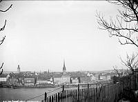 Utsikt mot Gamla stan från Mariaberget.