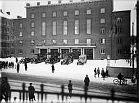 Kungsholms brandstation vid invigningen i vagnhallen 1930.