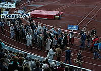 Demonstrationståg på Stadion den 4 oktober 1967.