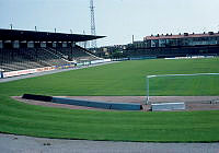 Vy över Söderstadion mot väster. I fonden kvarteret Burspråket.