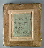 Baksida av daguerreotyp HT 14R.