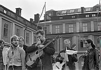 Musikuppträdande på Stadsmuseets gård