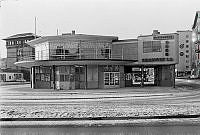 Rotundan, busstation och restaurang vid Norra Bantorget. Till höger skymtar Torsgatan.