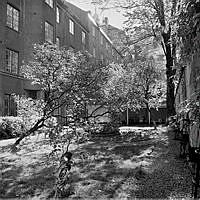 Gården till Heleneborgsgatan 13 B-D. Vy söderut.