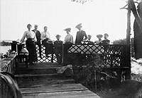 Gruppfoto på veranda från Monte Bello.