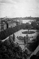 Utsikt mot Kungsträdgården från NK:s terrass.