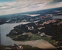 Flygbild över Traneberg och Ulvsunda 1936.