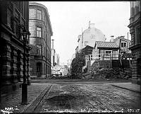 Jungfrugatan från Tyskbagargatan norrut.