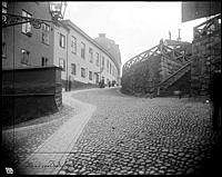 Stora Glasbruksgatan mot sydost från Rutens Gränd.