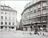 Järntorget sett mot Västerlånggatan.