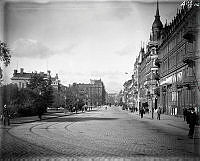 Vasagatan norrut från Tegelbacken