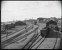 Spårområdet vid Norra Station vid Norra Bantorget.