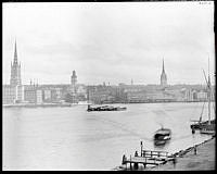 Riddarholmen och Gamla Stan från Skinnarviksbergen.