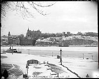 Mariaberget från Riddarholmen vintertid.