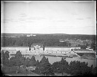 Utsikt över Karlbergs Slott från Kungsholmssidan.