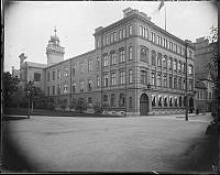 Johannes brandstation, från Johannes´ kyrkogård mot sydost.