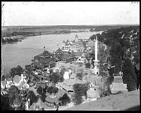 Utsikt från minareterna på 1897 års  Allmänna konst- och industriutställning på Djurgården