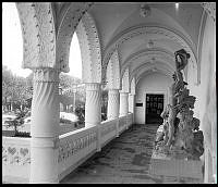 Konsthallens loggia på 1897 års Allmänna konst- och industriutställning på Djurgården