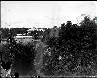 Utsikt Oakhill på Djurgården från Waldemarsudde.