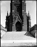 Trappuppgången österifrån till Johannes kyrka.