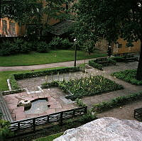 Liten park vid Glasbruksklippan, nuvarande Glasbrukstäppan.