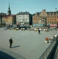 Slussterrassen mot Gamla Stan.