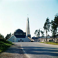 Nockeby Kyrkväg mot S:ta Birgitta Kyrka.