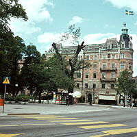 Berzelii Park och Hamngatan från Nybrohamnen.