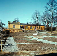 Skansen; pågående anläggning av planteringar vid Sagaliden.