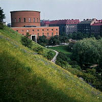 Från Observatoriekullen ned mot Stadsbiblioteket och korsningen Odengatan-Sveavägen.