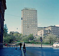 Från Fleminggatan mot Kvinnohuset.