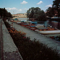 Kungsbro Strand och Klara Sjö mot Kungsbron.