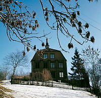 Carl Sparres träslott i Bellevueparken, västra gaveln.