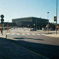 Strömbron och slottet från Kungsträdgårdsgatan.