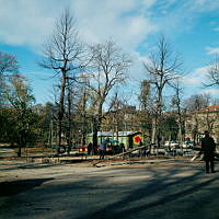 Lekparken i norra delen av Humlegården.