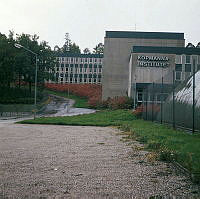 Exteriör av Köpmannainstitutet, Gustavslundsvägen 153 i Alvik.