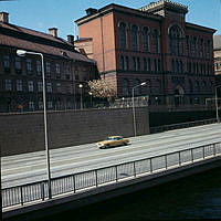 Centralbron, Hessensteinska palatset och gamla Riksarkivet från Riddarholmsbron.