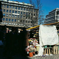 Torgförsäljning på Hötorget.