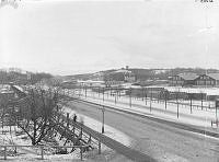 Strandvägen med Djurgården i bakgrunden.