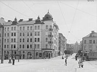 Kvarteret Spelbomskan, Norrtullsgatan söderut från Odenplan.  Fd kv Stjärnan.