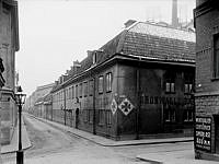 Grönvalls bryggeri vid hörnet av Luntmakargatan och Tunnelgatan.